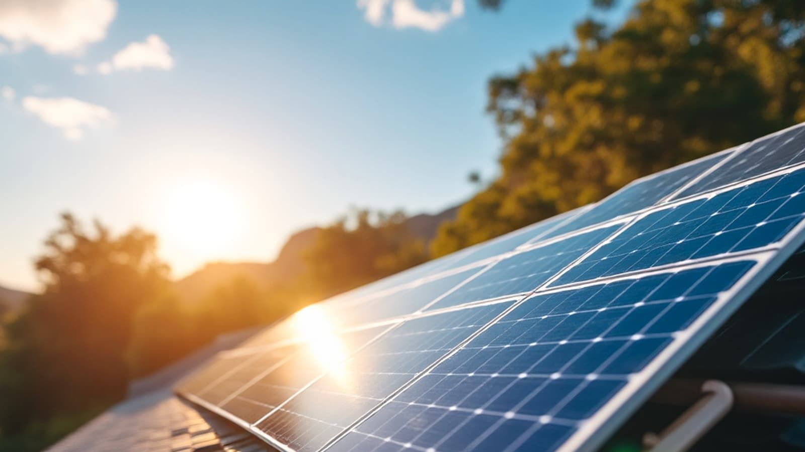 Placas solares fotovoltaicas instaladas en la cubierta de una vivienda de Burgos