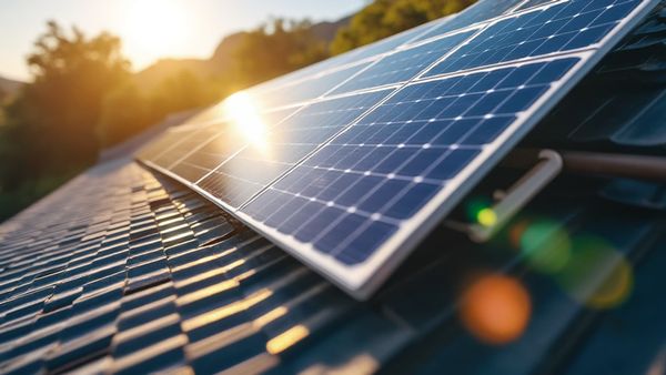 Instalación de placas solares en una cubierta de Castellón de la Plana
