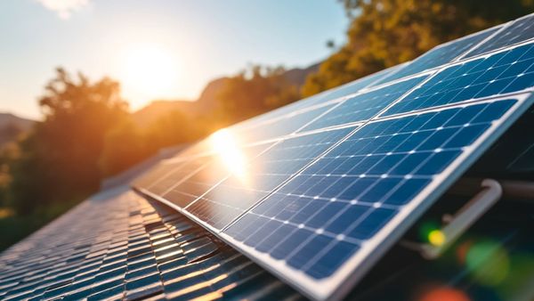 Instalación de placas solares en una cubierta de Las Palmas de Gran Canaria