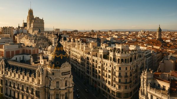 Instalación de placas solares en una cubierta de Madrid