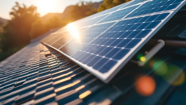 Instalación de placas solares en una cubierta de Murcia