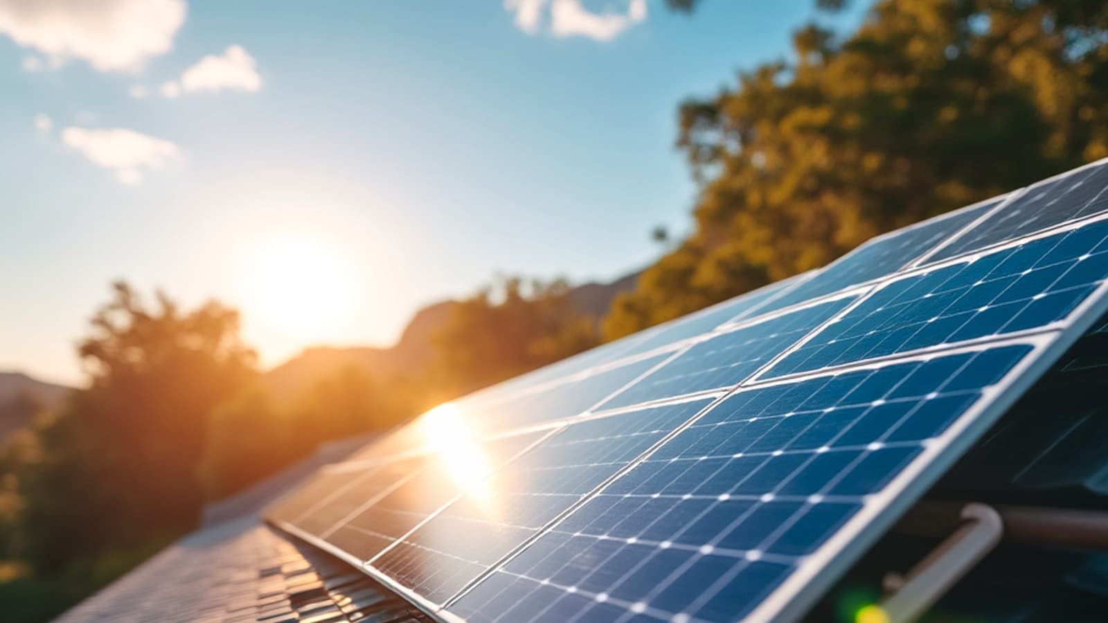 Placas solares fotovoltaicas instaladas en la cubierta de una vivienda de Valladolid